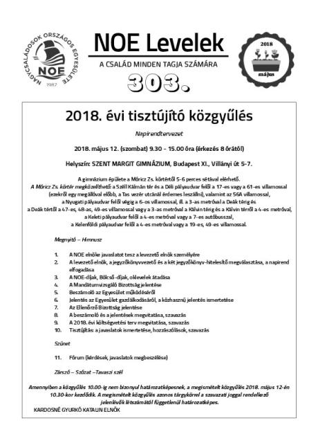 NOE Levelek 303. szám